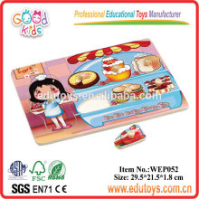 Pâtissier Cook Girls Pretend Play Wooden Baby Puzzle